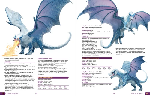 Tome of Beasts 2 PDF by Kobold Press, a 400-page book featuring new 5th edition monsters, including angelic enforcers, alligators, clockwork tigers, and dragons in various locations and settings.