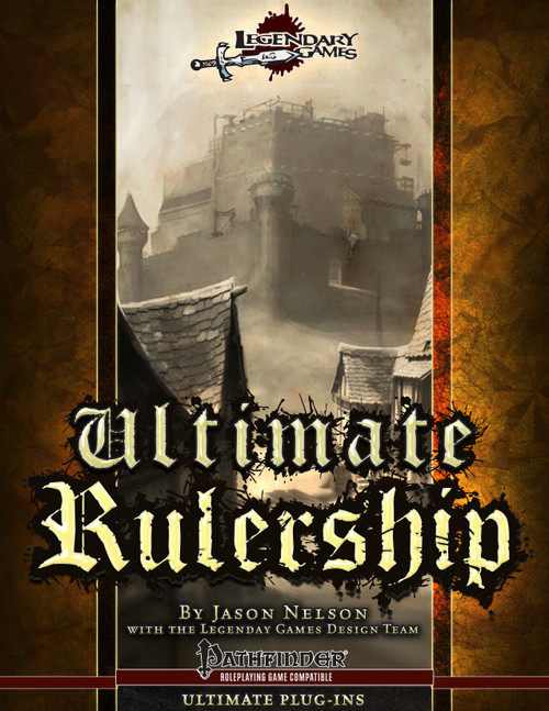Ultimate Rulership PDF shows a sprawling stone fortress that’s partially shrouded in faint mist in the background.