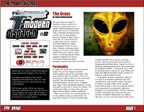 Yellow alien illustration, a character from Modern Dispatch #22: The Grays (d20 Modern) PDF, written by James Maliszewski, features a d20 Modern game supplement with grays racial statistics and half-gray template.