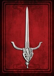 Pathfinder Weapons & Armor Deck card featuring a small blade.