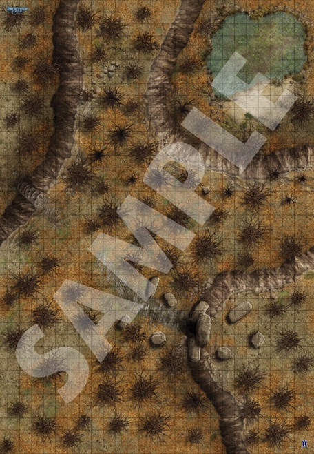 Pathfinder Flip-Mat: Bigger Forest PDF sample map of blighted former woodlands