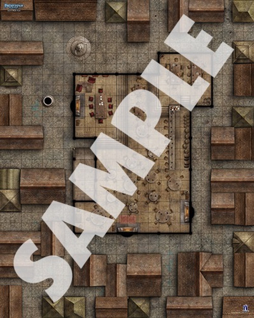 Pathfinder Flip-Mat: Tavern Multi-Pack PDF sample map of a gambling hole in a settlement