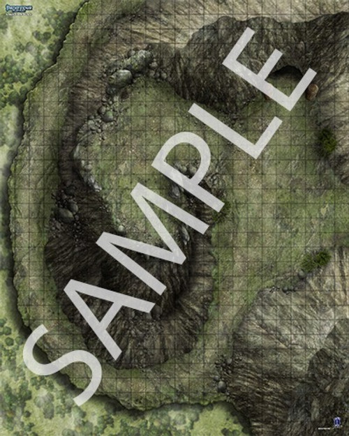 Pathfinder Flip-Mat: Ambush Sites Multi-Pack sample map of a mountain pass