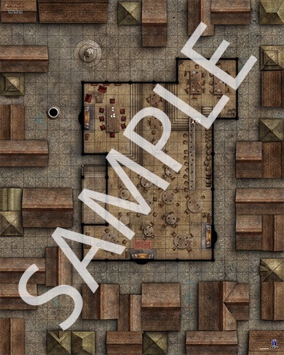 Pathfinder Flip-Mat Classics: Tavern Multi-Pack sample map of a gambling hole in a settlement