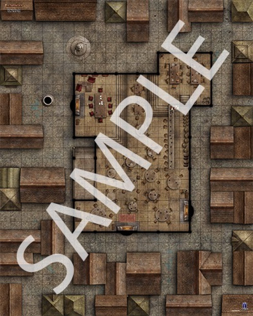 Pathfinder Flip-Mat Classics: Tavern Multi-Pack PDF sample map of a gambling hole in a settlement