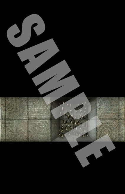 Pathfinder Map Pack: Dungeon Dangers PDF sample tile of a hall with a spiked pit trap