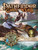 Guía de los Reinos Fluviales PDF cover shows a male human monk and a female elf rogue on a rowboat in a forested wilderness; the rowboat is getting capsized by a scaly green humanoid river monster with large teeth; the elf rogue leaps toward the monster with her rapier and dagger to attack, while the monk is fighting to stay balanced atop the capsizing rowboat.