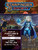 Starfinder Society Scenario #6-08: Lost Revelry cover shows a foreground image of a white-furred, nervous looking humanoid with a rat’s head dressed in blue clothes and a blue cloak, and with a small blue pyramid of energy floating in the air above one of their outstretched hands; in the background is an image of a towering four armed green-skinned alien wearing a hooded brown cloak looming over a crumbling city at sunset as they raise up their four hands to tug puppet strings that manipulate the city below.