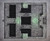 Fantastic Maps: Necromancer's Lair PDF, a map pack from Kobold Quarterly #13 in letter and A4 formats, featuring grey stone cobblestone design with green accents and grid layout, suitable for tabletop gaming.