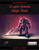 A dark-armored figure wields a flaming sword, set against a purple background with red accents, in a PDF cover for the "10 Anti-Paladin Magic Items" product by Rite Publishing for the PFRPG.
