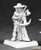 Pathfinder Imrijka Iconic Inquisitor. An unpainted mini of an orc woman wielding a bow and wearing a wide-brimmed hat.