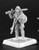 An image of Kagur Blacklion, a Kellid human fighter of the Blacklion tribe. She has two swords, one still sheathed in her belt and the other high in her right hand and resting on her shoulder. Her left arm bears a shield. (Front View)