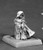 An image of the iconic Rahadoumi halfling arcanist, Enora, standing demurely in a long, hooded cloak. (Front View)