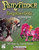 Ponyfinder - Forgotten Gods of Everglow PDF cover, an 8-page booklet, from publishers [undisclosed], features fantasy cover art of two pony deities against a green background compatible with Pathfinder RPG and Ponyfinder.