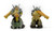 Pathfinder Battles Heroes & Monsters Dwarf Fighter miniature, medium size, prepainted by Pathfinder, featuring a dwarf warrior with sword and shield, perfect addition to tabletop games and fantasy RPG collections.