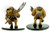 Pathfinder Battles—Heroes & Monsters: Minotaur, a prepainted large-scale figure with a tan and brown hue, displaying intricate horn details and wielding a axe and knife, from the Pathfinder RPG, brand Pathfinder.