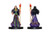 Pathfinder Battles - Rise of the Runelords: Khalib, a medium-sized figure from Pathfinder, featuring a purple robe with green and gold accents, on a black base, part of a prepainted miniature set.
