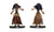 Grisly fetishes and the rags of once fine clothes hang off the corpse-thin frame of this horrifying, sharp-fanged crone. (Front and Rear Views)