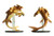 This fierce creature merges the front half of a great cat with the tail and other characteristics of a giant fish. (Front and Rear Views)