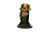An image of a very pregnant Etainia, mistress of the cult of Lamashtu, wearing long robes with a heavily furred ruff. (Front View)