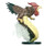 An image of Padraig, iconic eidolon to Balazar the summoner. He has a vast serpentine body, with grasping talons and horrifying scales. Stubby chicken wings top his shoulders beneath the head of an angry, screaming rooster. (Side View)