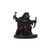 Pathfinder brand miniatures figure, Kobold Devilspeaker, small base, features a hooded kobold with bone clubs and dagger, in black and red colors, perfect for Pathfinder Battles or tabletop gaming collections.