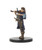 Pathfinder Battles—Rusty Dragon Inn: Half-Elf Bard, a medium size figure from Pathfinder, featuring brown hair, a blue shirt, and dark blue vest, on a black base, holding a violin and sword.