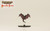 Pathfinder Battles—Deadly Foes: Flying Ray figurine with large base, featuring a red and maroon winged creature with spiked edges from the Golarion world, Uncommon rarity, Pathfinder brand miniature model.