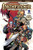 Pathfinder, Volume 6: Worldscape (Paizo.com Exclusive) Hardcover shows a group of several heroes, all in battle poses, while in the background we see a profile image of a red-haired human warrior at a much larger scale than the foreground heroes.