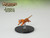 If you see her, it's too late! An orange tiger mid-leap with jaws wide, pouncing her prey. (Front View)
