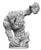 An image of a very rocky earth elemental holding a boulder. (Front View)
