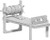 An image of a torture rack, long enough for a character to lie uncomfortably on. One end has a pillory to secure someone, the other holds a large spool of chains connected to a set of shackles. (Front View)