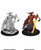 An image of an unpainted and painted version of this genie efreeti. Tall and broad shouldered, he wears no shirt but bears a shield on the right arm and holds steady a flaming sword in the left hand. (Front View)