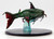 A foul mist surrounds this huge, three-eyed, tentacled fish creature, and plates of hardened slime guard its body. (Side View)