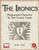 The Ironics PDF pregenerated characters for d20 fantasy games, a digital product produced by Eric Jensen and published by Eilis Publishing, includes a minimalist beige background design with crossed weaponry and a d20 system logo.
