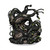 An image of an Shoggoth, a mini in the Pathfinder Battles: Darklands Rising set. This immense mound of black slime thunders forward, eyes and mouths and even stranger things forming in its heaving bulk. (Front View)