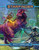 Starfinder Pact Worlds cover shows a purple dinosaur like alien fighting a pair of science fiction heroes in a landscape of an overgrown ruined modern city.