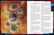 Starfinder Pact Worlds interior pages show a full page map to the left of a series of domed habitats floating above the surface of a sun, with a page of descriptive text to the right.