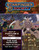 Starfinder Society Scenario #6-99: The End Awakens cover shows a foreground image of a frightening multi-armed tan alien with lots of horns and spikes on its heads, hands, and wings; in the background is an image of a towering four armed green-skinned alien wearing a hooded brown cloak looming over a crumbling city at sunset as they raise up their four hands to tug puppet strings that manipulate the city below.