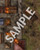Pathfinder Flip-Mat: Haunted Battlefield PDF sample image shows a map of a portion of a ruined city wall—to the left of the ruined wall stand several buildings with burning roofs, while to the right of the ruined wall is a war-torn battlefield.