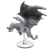 Pathfinder Deep Cuts: Adult Adamantine Dragon Boxed Miniature. An unpainted mini of a robust dragon with metallic features flying.