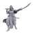 Pathfinder Deep Cuts: Desert Giant. An unpainted mini of a giant in loose-fitting clothing holding two curved swords.