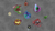 A gray background displaying 9 special larger alien tokens with different colored token backgrounds. 