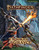 The standard cover for Troubles in Grayce, featuring dynamic art of Seoni, iconic Varisian human sorcerer, and Amiri, iconic Kellid human barbarian, swinging sword and casting spells across each other at two gargoyles in mid flight outside a stone castle in the middle of a storm.