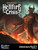 An image for Pathfinder Printables Hellfire Crisis (Season 1) Adventure Pack 1, featuring the Hellfire Crisis logo in the top left corner and a bar at the bottom with the Paizo Printables Logo and Adventure Pack 1, both overlaid on an image of a laughing devil standing tall over a fiery ruin.