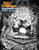 DCC Lankhmar: Through Ningauble's Cave PDF book cover, featuring a hooded figure by a pedestal with large egg, surrounded by people and bats, with orange and white Dungeon Crawl Classics Lankhmar logo.