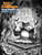 Dungeon Crawl Classics Lankhmar: Through Ningauble's Cave PDF, black and white illustration featuring a hooded figure and cave entrance with stone walls, scattered papers, and DCC RPG supplement details in a square format.