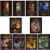 Mythic Monster Mega-Bundle: #11 to 20 (PFRPG) PDF Bundle shows ten different books with similar dark-colored cover treatments, each featuring cover illustrations of different monsters.