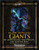 Pathfinder compatible Mythic Monsters XIV: Giants Print PDF cover, featuring giants and creatures from various cultures, on a dark background with gold text, produced by Jason Nelson, Tom Phillips, Alistair Rigg.