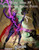 PDF cover for Mythic Minis 77: Underdark Racial Feats, a Pathfinder Roleplaying Game publication, featuring a purple drow with staff and creature set against a cave backdrop, logos, and a deep earthy tone with rich colors.